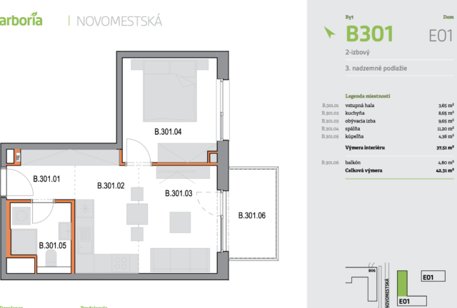 2-izbový byt S_B301_E01