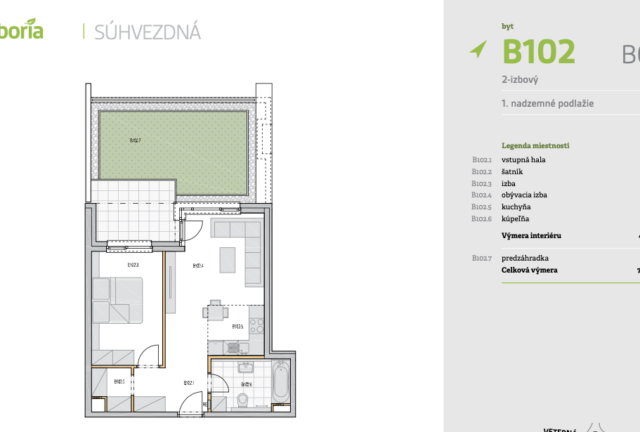 2-izbový byt S_B102_BD5