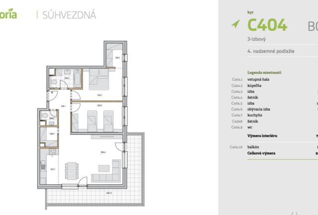 3-izbový byt S_C404_BD5